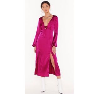 Nasty gal satin midi